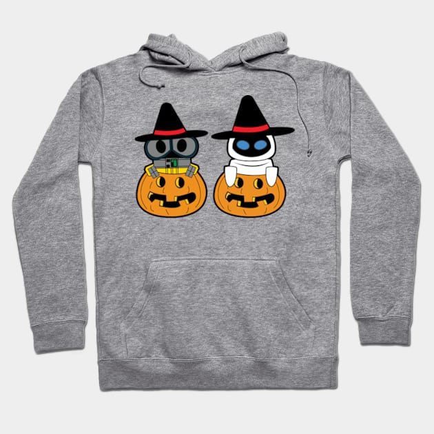 wall e and eve halloween Hoodie by mighty corps studio